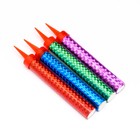 Свечи фонтаны в торт цветные «Радужные искры», 4 шт., 10 см, горение 30 сек. - Фото 2