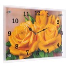 Часы настенные, серия: Цветы, "Розы", 25х35  см - фото 9823119