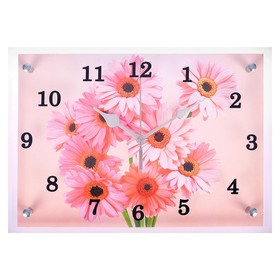 Часы настенные, серия: Цветы, 'Ромашки', 25 х 35 см
