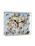 Часы-картина настенные, интерьерные «Цветы в вазе», бесшумные, 30×20 см - фото 43561122