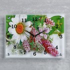 Часы-картина настенные, серия: Цветы, "Дачный букет", 30 х 40 см - фото 8673082