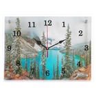 Часы-картина настенные, интерьерные "Горное озеро", бесшумные, 30 х 40 см - фото 9374259