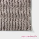 Коврик для дома Доляна «Букли», 40×60 см, серый - Фото 3