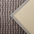 Коврик для дома Доляна «Букли», 40×60 см, серый - Фото 5