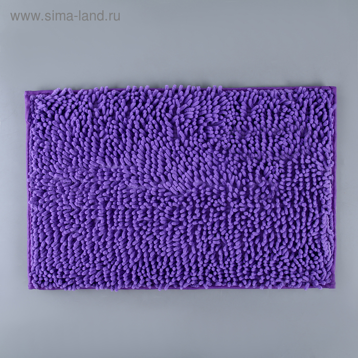 Коврик для дома Доляна «Букли длинные», 40×60 см, цвет фиолетовый - Фото 1