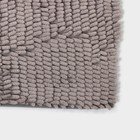 Коврик для дома «Букли длинные», 40×60 см, цвет серый - Фото 1