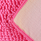 Коврик «Букли длинные», 50×80 см, цвет розовый - Фото 2