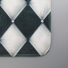 Коврики для ванной и туалета Доляна «Ромбы», 3 шт.: 37×45, 37×45, 45×75 см - Фото 3