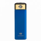 Зажигалка электронная, USB, спираль, фонарик, 2.5 х 7.5 см, синяя - Фото 2