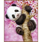 Алмазная мозаика «Весёлая панда», 21 цвет - фото 319784332