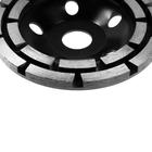 Чашка алмазная зачистная ТУНДРА ПРОФИ, повышенный ресурс, двухрядная, 125 мм - Фото 5