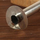 Нож фигурный для ананаса/нарезки фруктов, 9×25 см, чёрный - Фото 2