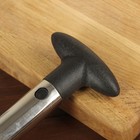 Нож фигурный для ананаса/нарезки фруктов, 9×25 см, чёрный - Фото 4