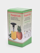 Нож фигурный для ананаса/нарезки фруктов, 9×25 см, чёрный - Фото 7