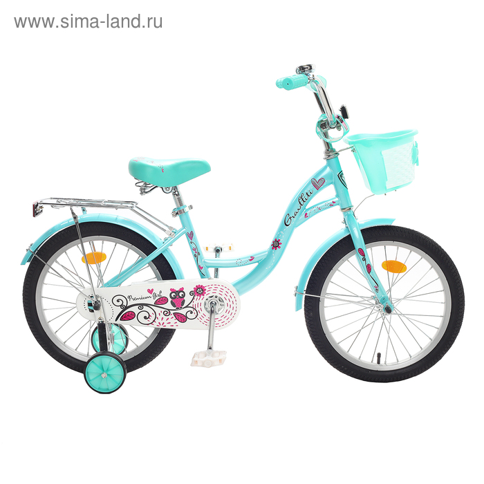 Велосипед 18" Graffiti Premium Girl RUS, цвет бирюзовый - Фото 1