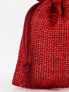 Холщовый мешочек для украшений, подарков и трав, текстиль «Эко» красный, 7×9 см - фото 57921212