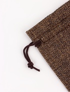 Холщовый мешочек для украшений, подарков и трав, текстиль «Эко» чёрный, 7?9 см (комплект 10 шт) - фото 57921219