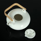 Набор чайный "Эстет", 5 предметов: чайник с подогревом 600 мл, 6 кружек 100 мл, на деревянной подставке - Фото 6