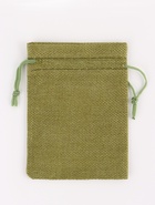 Мешочек подарочный из холщи, зелёный, 10 х 14 см (10 шт) - фото 809209223