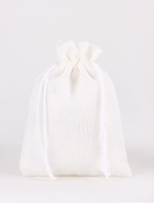 Мешочек подарочный из холщи, белый, 10 х 14 см (10 шт) - фото 809209229