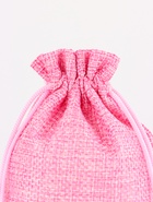 Холщовый мешочек для украшений, подарков и трав, текстиль «Эко», розовый, 10?14 см (комплект 10 шт) - фото 57921244