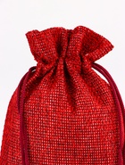 Холщовый мешочек для украшений, подарков и трав, текстиль «Эко», красный, 10?14 см (комплект 10 шт) - фото 57921250