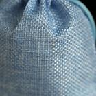Мешочек подарочный из холщи, голубой, 10 х 14 см - Фото 3