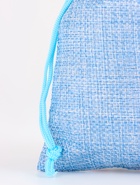 Холщовый мешочек для украшений, подарков и трав, текстиль «Эко», голубой, 10×14 см - фото 57921255