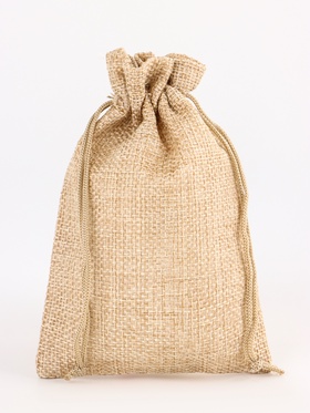 Холщовый мешочек для украшений, подарков и трав, текстиль «Эко», бежевый, 10×14 см