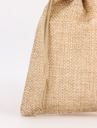 Холщовый мешочек для украшений, подарков и трав, текстиль «Эко», бежевый, 10×14 см - Фото 4