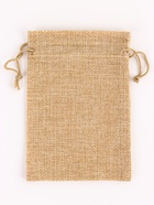 Холщовый мешочек для украшений, подарков и трав, текстиль «Эко», бежевый, 10×14 см - Фото 6