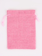 Холщовый мешочек для украшений, подарков и трав, текстиль «Эко», розовый, 13×18 см - Фото 5