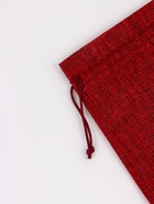 Холщовый мешочек для украшений, подарков и трав, текстиль «Эко», красный, 13×18 см - Фото 6