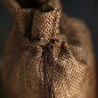 Мешочек подарочный из холщи, коричневый, 13 х 18 см - Фото 2