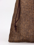 Холщовый мешочек для украшений, подарков и трав, текстиль «Эко», коричневый, 13×18 см - Фото 4