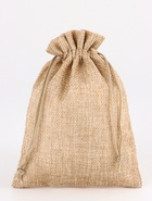 Холщовый мешочек для украшений, подарков и трав, текстиль «Эко», бежевый, 13×18 см - Фото 2