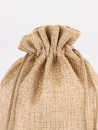 Холщовый мешочек для украшений, подарков и трав, текстиль «Эко», бежевый, 13×18 см - Фото 3