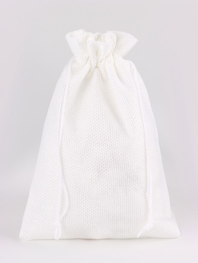 Холщовый мешочек для украшений, подарков и трав, текстиль «Эко», белый, 15?21 см (комплект 5 шт)