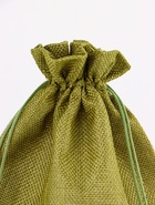 Холщовый мешочек для украшений, подарков и трав, текстиль «Эко», зелёный, 20?28 см (комплект 5 шт) - фото 57921346