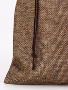 Холщовый мешочек для украшений, подарков и трав, текстиль «Эко», коричневый, 20×28 см - Фото 4