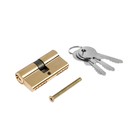 Цилиндровый механизм, 60 мм, английский ключ, 3 ключа, золото - фото 10706033
