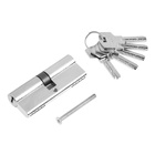 Цилиндровый механизм, 80 мм, перфор. ключ, 5 ключей, цвет хром - Фото 2