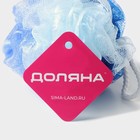 Мочалка для тела Доляна, 10×10×9 см, двухцветная, 40 г, цвет МИКС - Фото 5