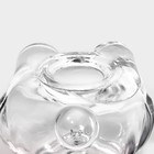 Баночка стеклянная для мёда и варенья «Медвежонок», 170 мл, 7×10 см - фото 9460515