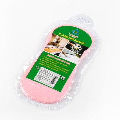 Губка впитывающая для авто, 19×9 см, вакуумная, микс