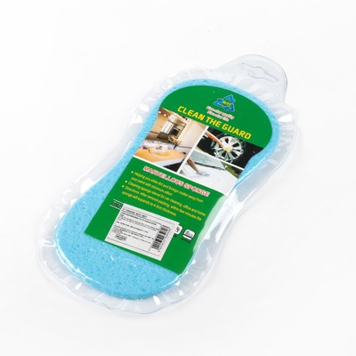 Губка впитывающая для авто, 19×9 см, вакуумная, микс