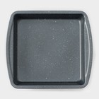 Форма для выпечки Доляна «Гранит», 26×23,5×4 см, антипригарное покрытие, цвет чёрный - фото 4243259