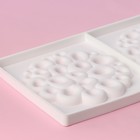 Форма для муссовых десертов и выпечки двойная Доляна «Коралл», силикон, 30×17,5 см, цвет белый - Фото 3