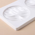 Форма для муссовых десертов и выпечки двойная Доляна «Зебрано», 30,5×18 см, цвет белый - Фото 4
