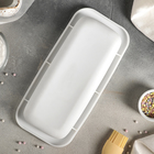 Форма силиконовая для муссовых десертов и выпечки Доляна «Базис», 29,5×14 см, внутренний размер 24,7×9,5 см, цвет белый - Фото 2